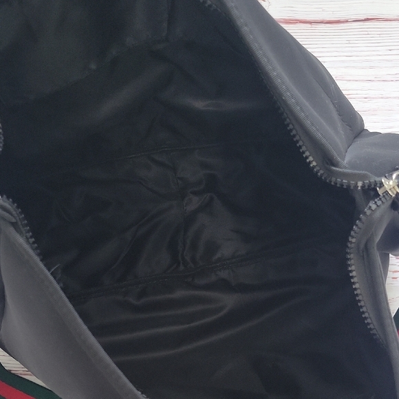 Black and Red Travel Bag with Sporty Design - Picture 9 of 10